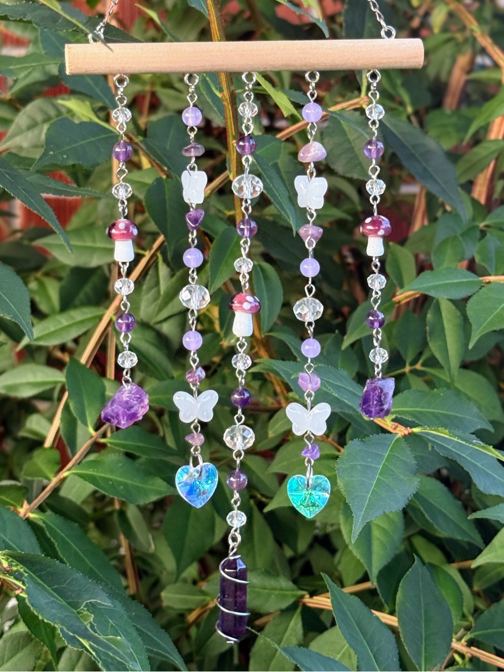 Hanging Amethyst Suncatcher